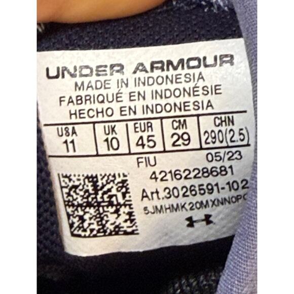 Under Armour Harper 8 Elite Tpu Baseball Cleats White Midnight Navy US M 11 - Picture 6 of 10